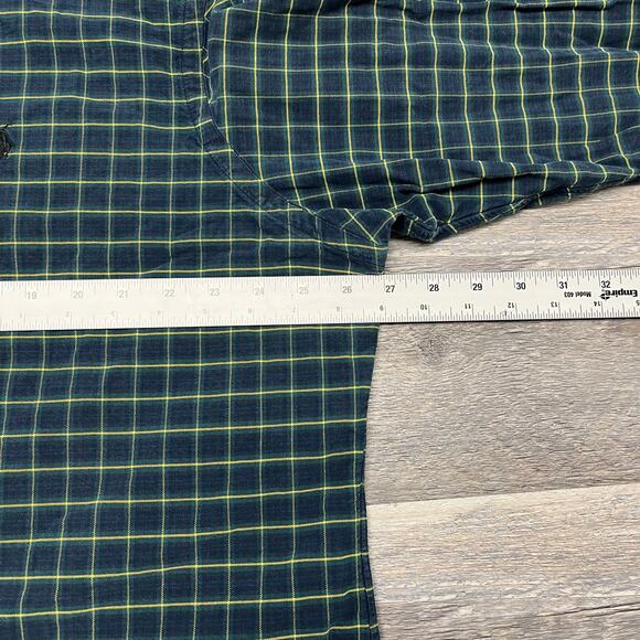 Ralph Lauren Shirt‎ Vintage Mens 2XL Custom Fit Tartan Plaid Button Up Mini Pony - Picture 5 of 9